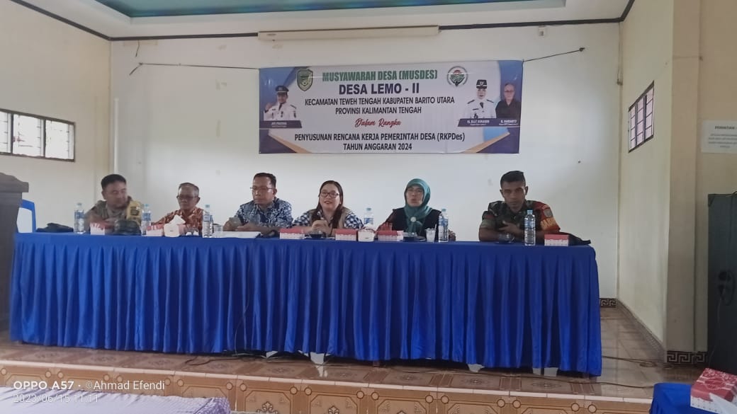 Musdes Desa lemo II Tahun Anggaran 2024