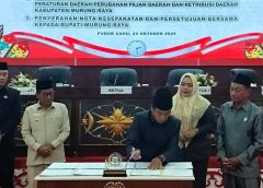 DPRD dan Pemkab Murung Raya Tandatangani Nota Kesepakatan KUA-PPAS RAPBD 2026